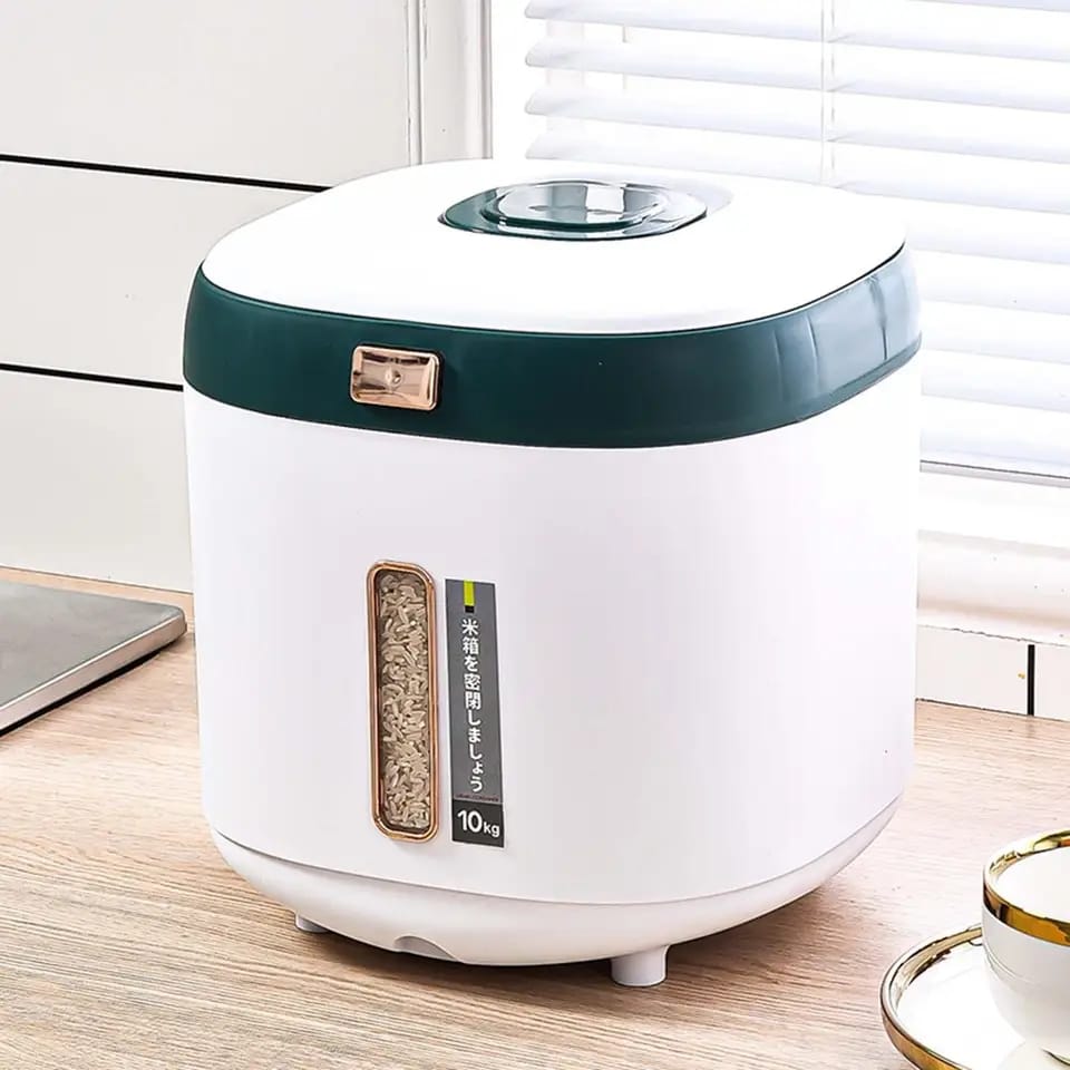 Airtight Rice/Cereal Dispenser Bucket (10 Kg)