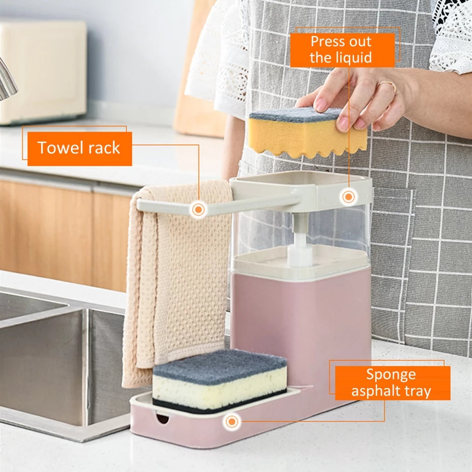 3 in 1 liquid soap dispenser