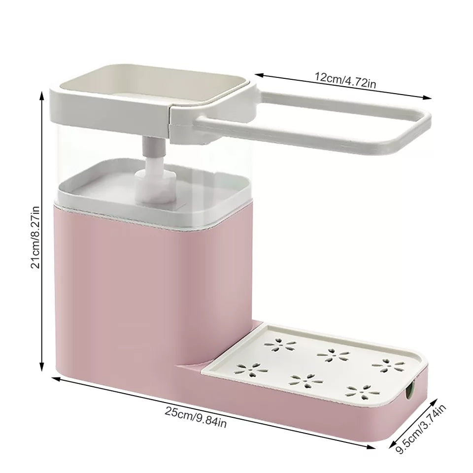 3 in 1 liquid soap dispenser