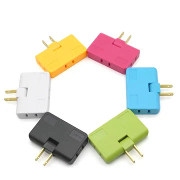 Rotatable plug Adapter 3 In 1