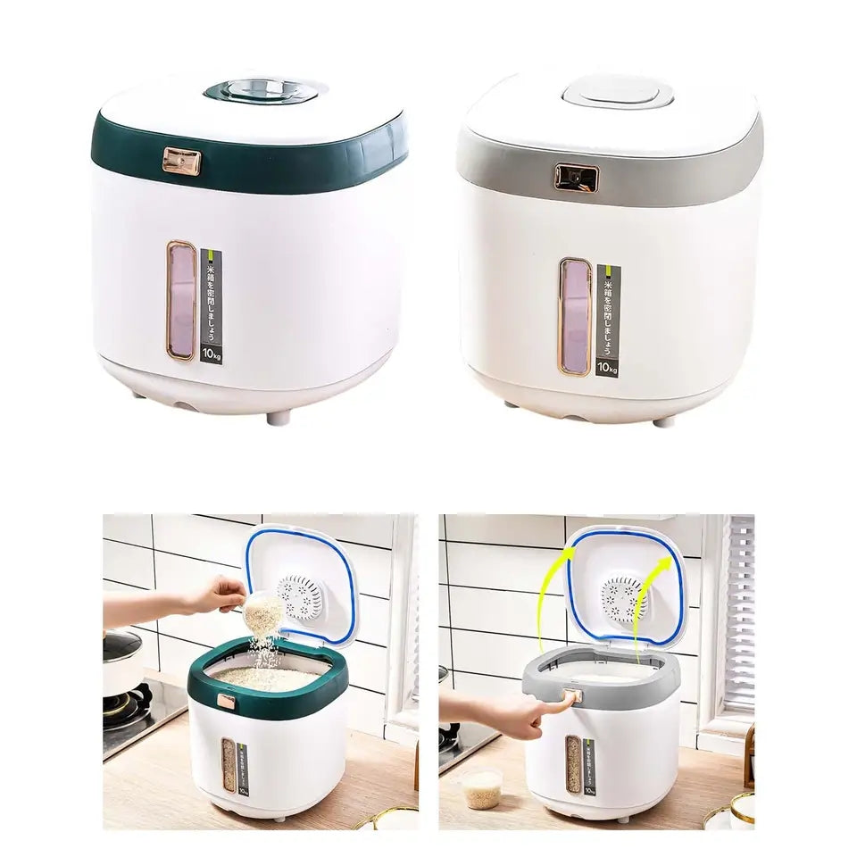 Airtight Rice/Cereal Dispenser Bucket (10 Kg)