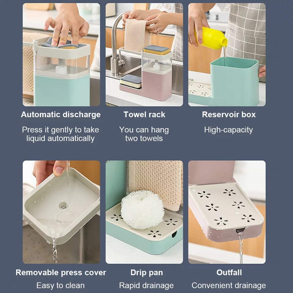 3 in 1 liquid soap dispenser