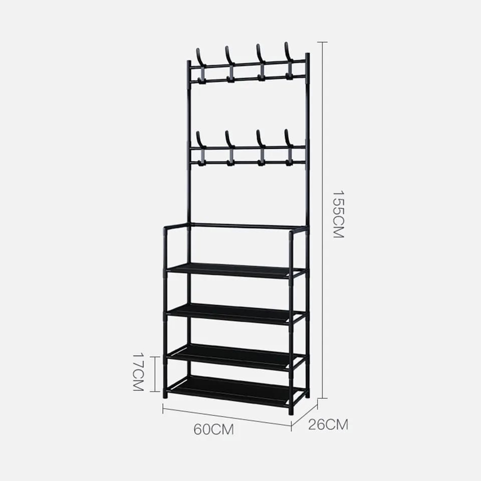 5 Layer Shoes Rack With Hanging Stand