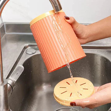 3 Grid Utensils Holder with Transparent Lid