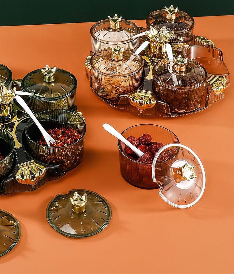 New Luxury Rotating Dry Fruit Dish