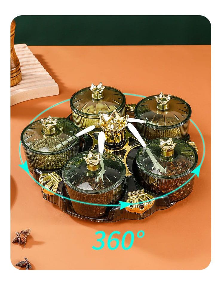 New Luxury Rotating Dry Fruit Dish