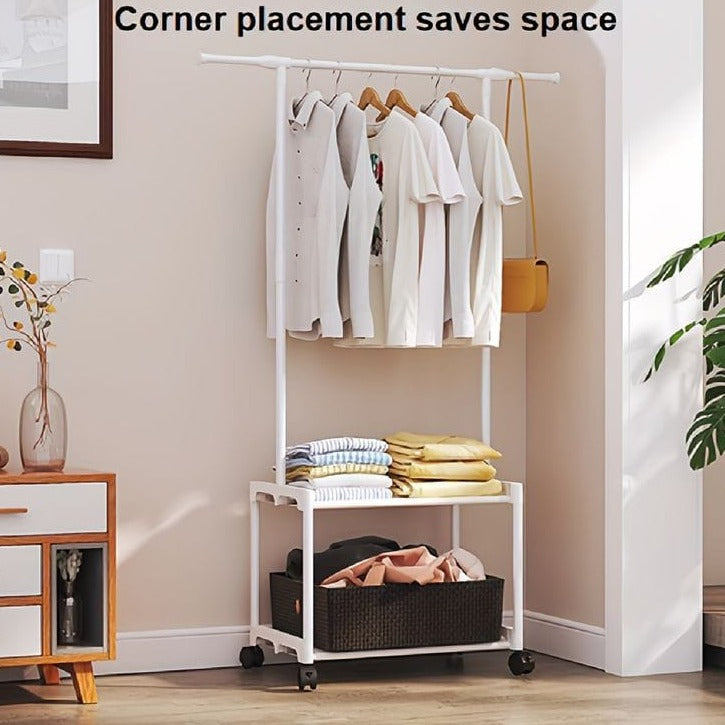 2-layer Floor-Standing Clothes Rack
