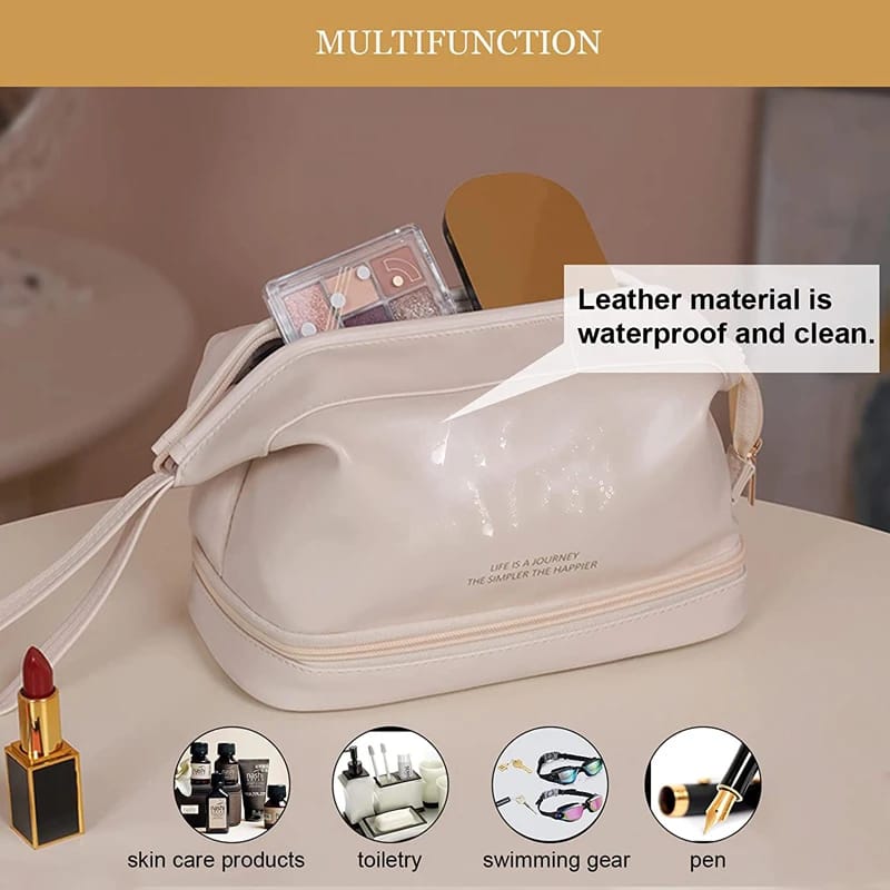 Large Double Layer Cosmetic Bag