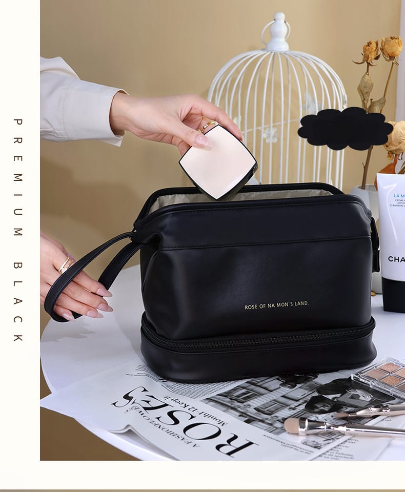 Large Double Layer Cosmetic Bag