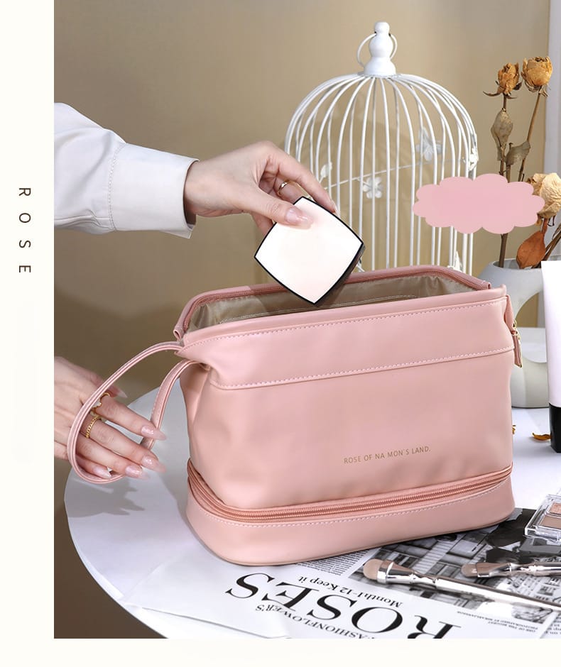 Large Double Layer Cosmetic Bag