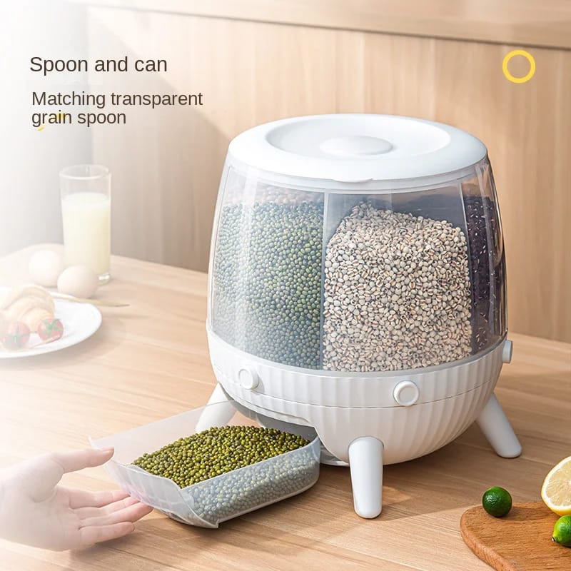 Counter-Top Six Gird Grain Container