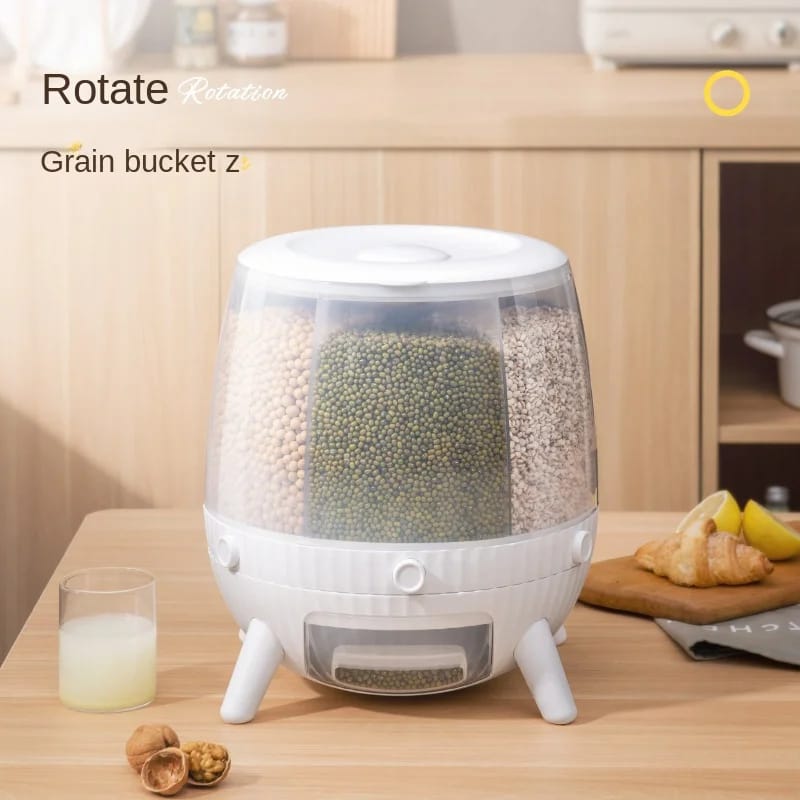 Counter-Top Six Gird Grain Container