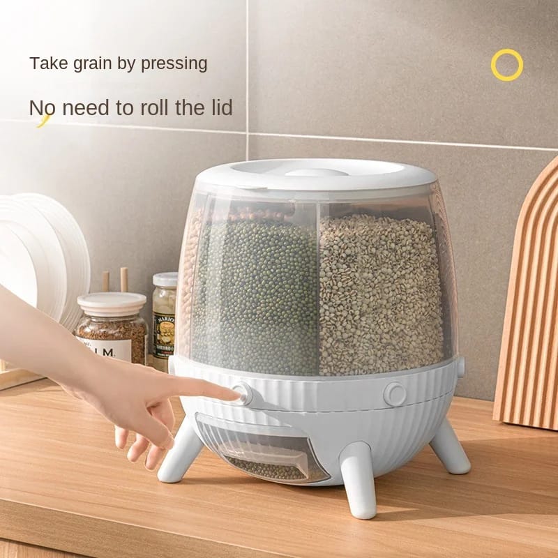 Counter-Top Six Gird Grain Container