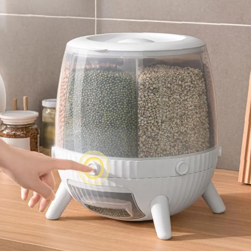 Counter-Top Six Gird Grain Container