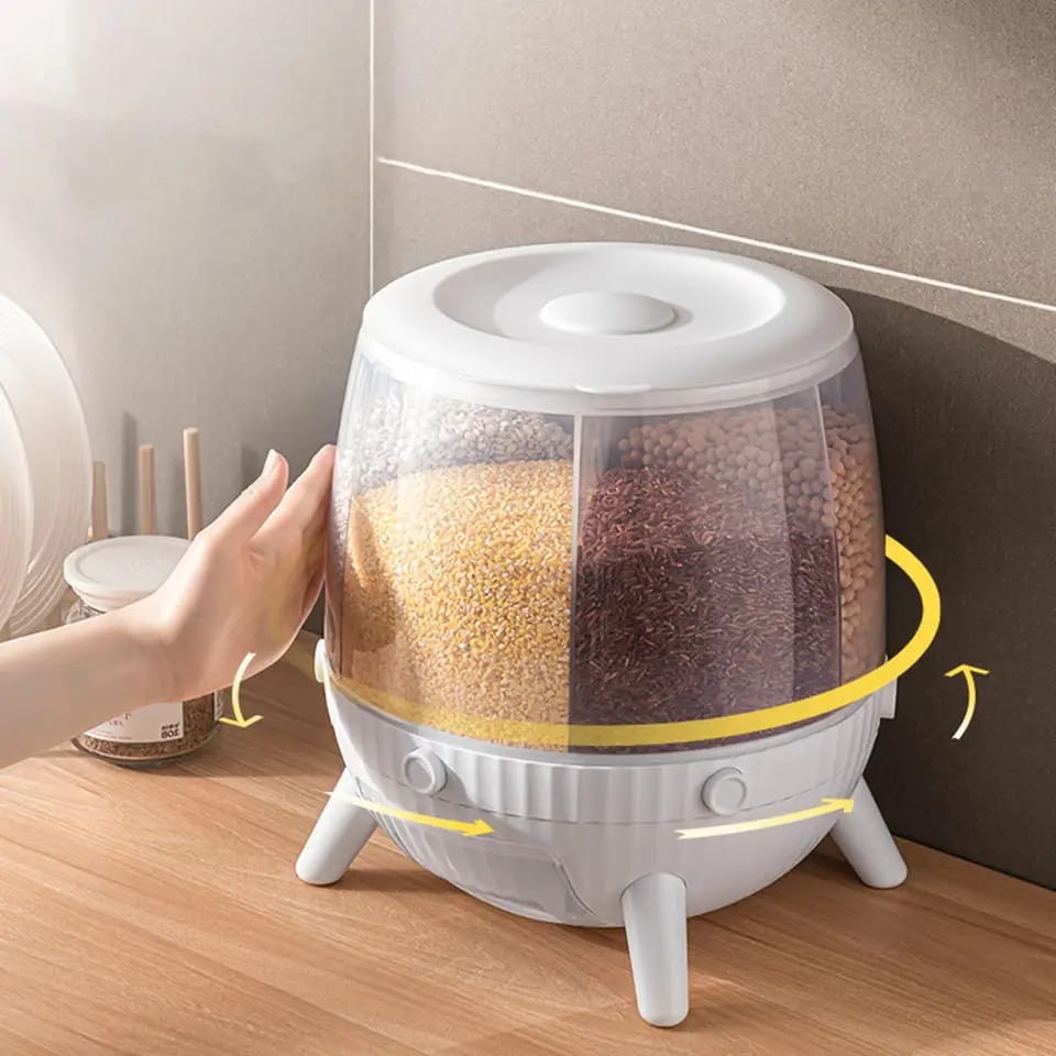 Counter-Top Six Gird Grain Container