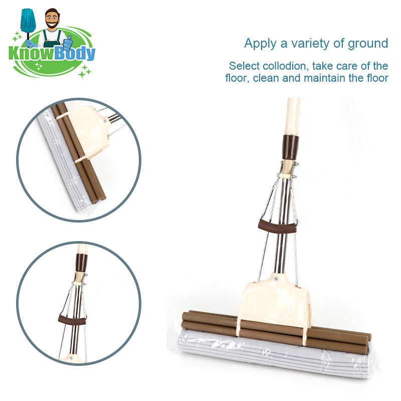 Squeeze Self-Draining Absorbent Mop