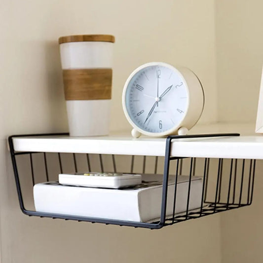 Hanging cabinet metal basket
