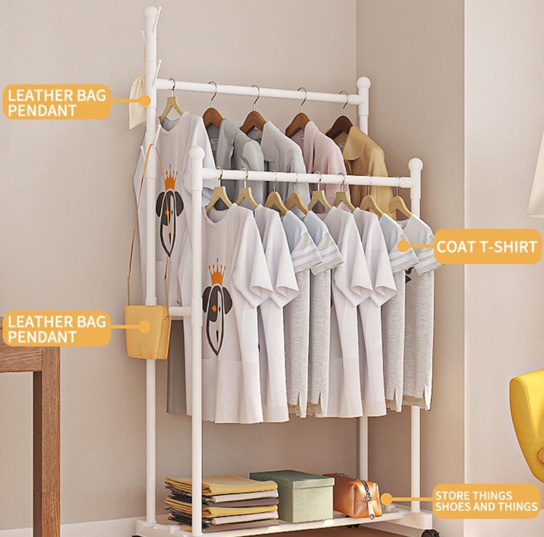 Double Portion Cloth Hanging Rack